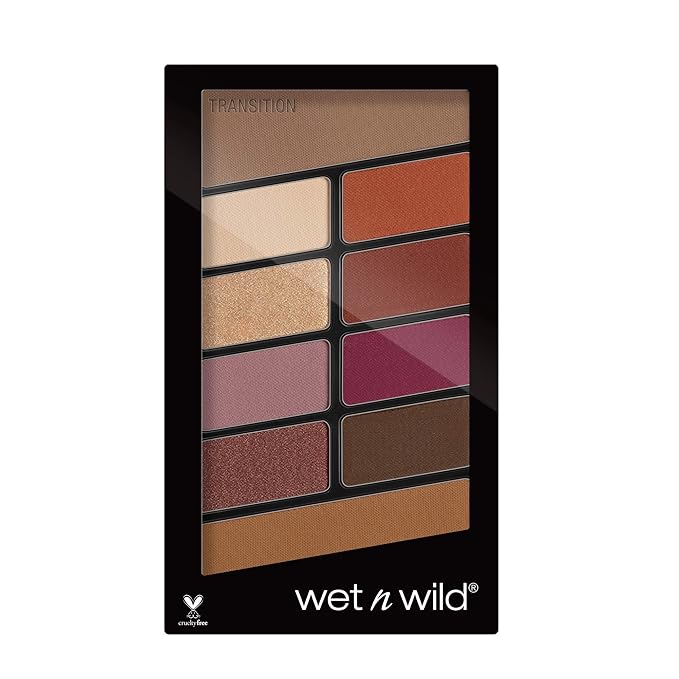 wet n wild Color Icon Eyeshadow 10 Pan Palette, Rose in the Air, 0.3 Ounce-BrightBean Baby