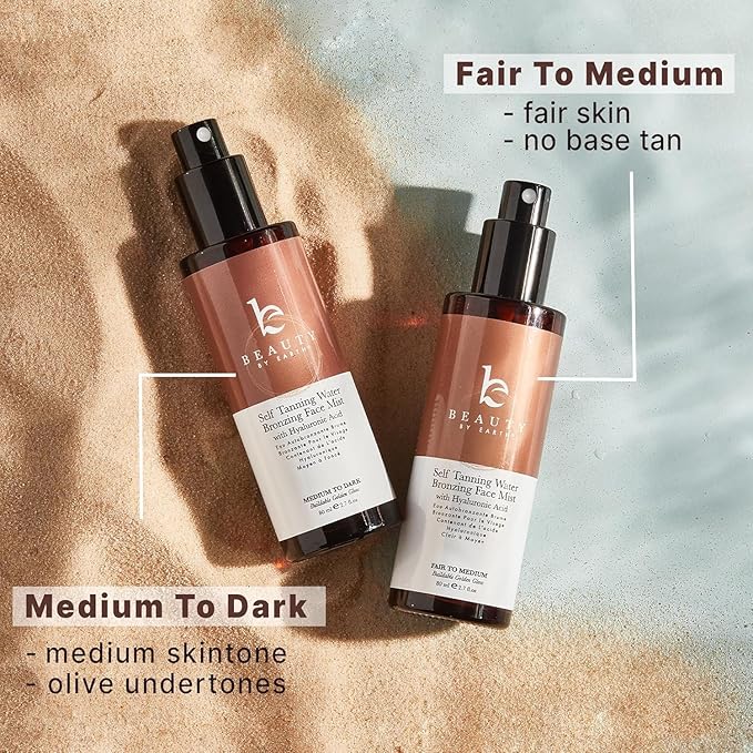 Bronzing Face Tanner Spray Mist, Sunless Face Tanning Water, USA Made with Natural & Organic Ingredients-BrightBean Baby
