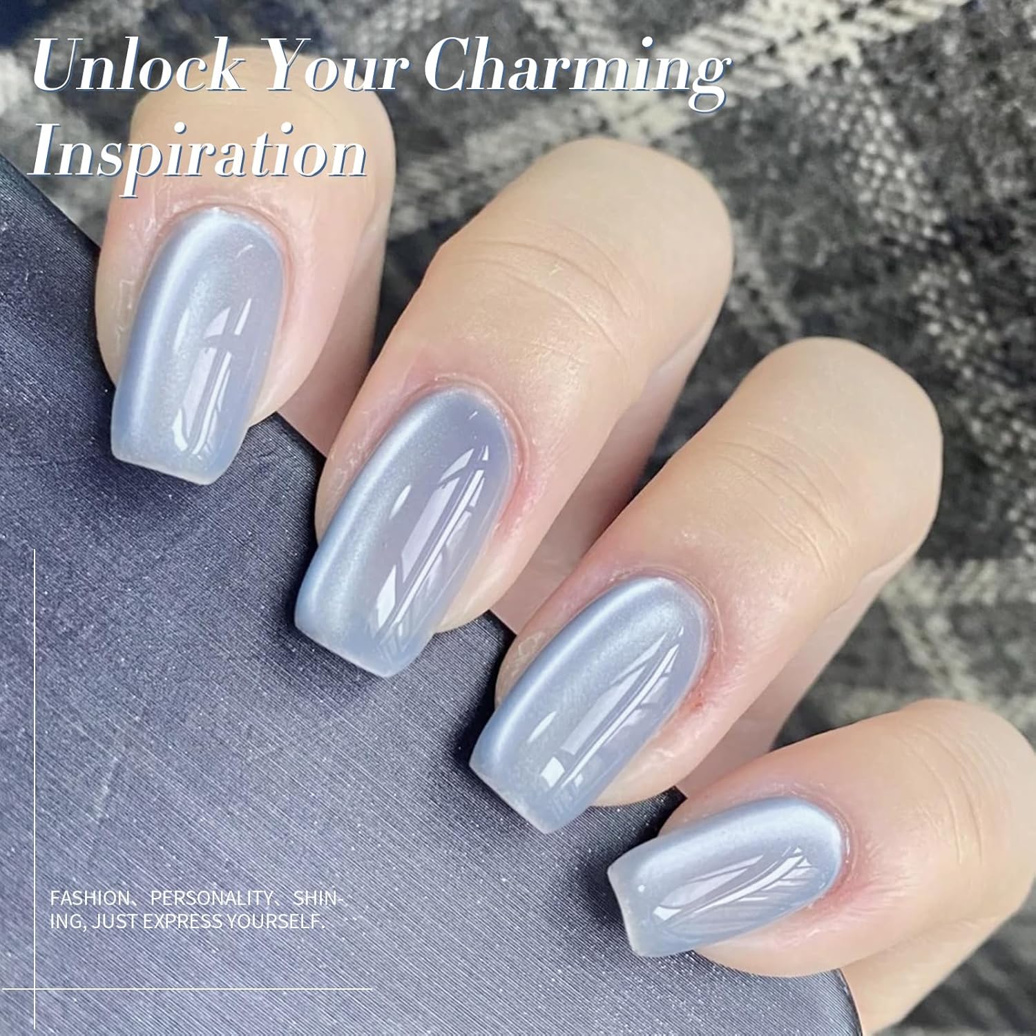 Born Pretty Cat Magnetic Eye Gel Nail Polish, Blue Moonlight Cat Magnetic Gel, Glass Shiny Effect Blue Soak Off Nail Art Salon Manicure Home Gift 15ml-BrightBean Baby