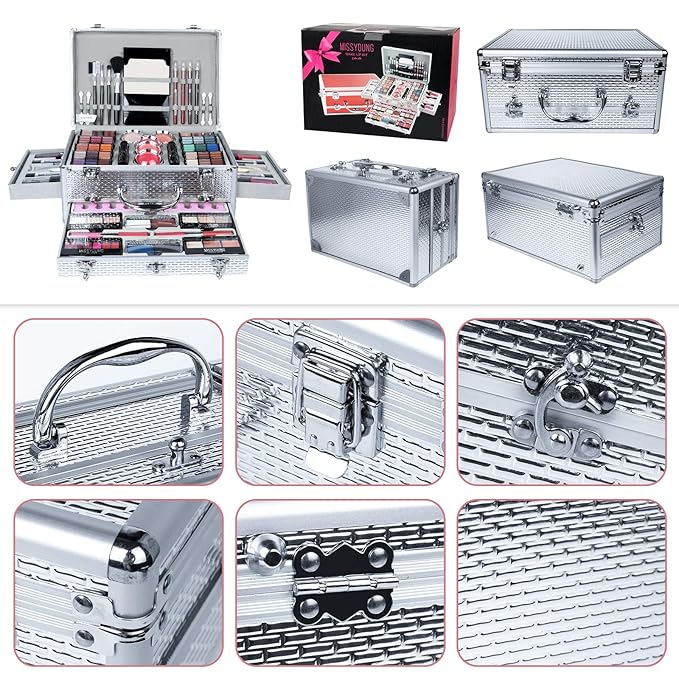 All In One Makeup Kit Multi-Purpose Combination Makeup Surprise Gift Set Beauty Full Makeup Essential Starter Kit, Compact and Lightweight Design for Girls Women and Make Up Beginners-BrightBean Baby