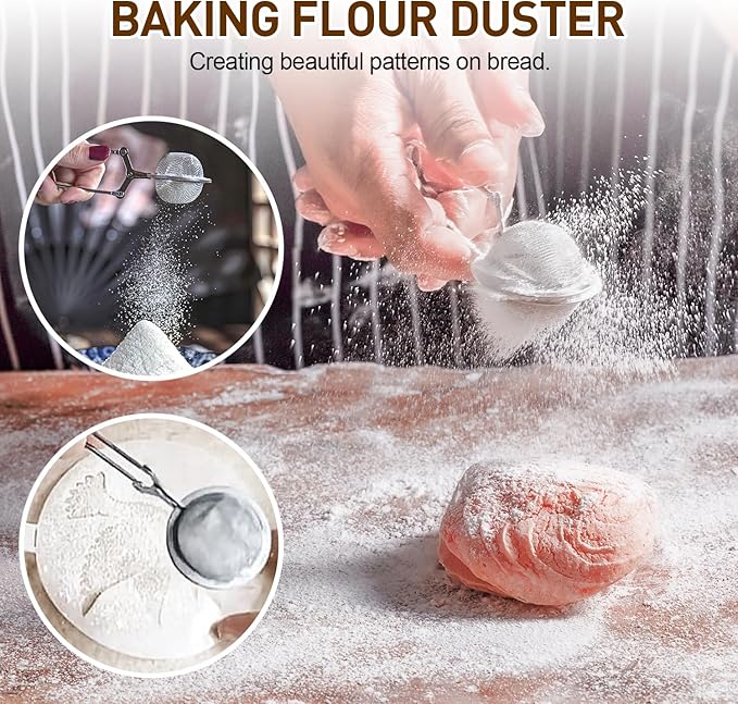 Banneton Bread Proofing Basket with 10 Inch Oval Bread Proofing Basket, Sourdough Banneton Basket for Artisan Baking, Sourdough Starter Kit & Sourdough Bread Baking Supplies for Home Bakers