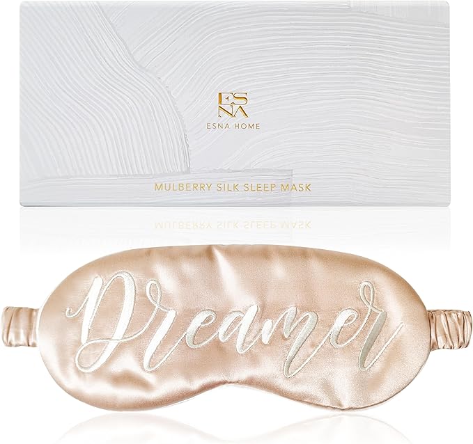 ESNA HOME 22-Momme Mulberry Silk (Sleep Mask Silk, Dreamer)-BrightBean Baby