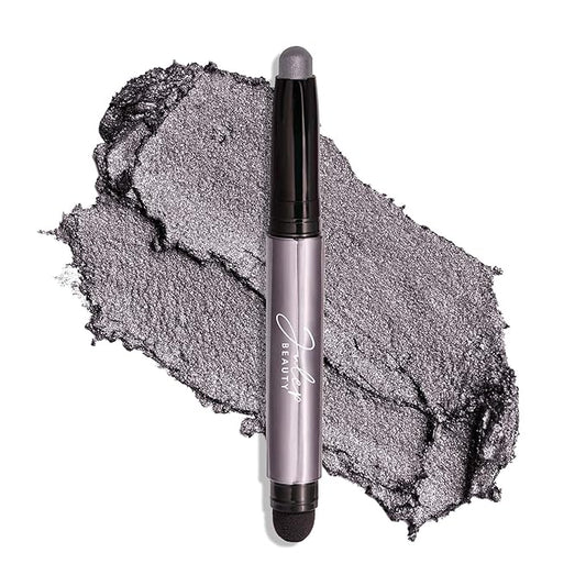 Julep Eyeshadow 101 Cream-to-Powder Waterproof Shadow Stick – Smoky Grey Shimmer – Long-Lasting, Crease-Proof, Medium Grey Shimmer Cream Eyeshadow with Built-in Smudger-BrightBean Baby