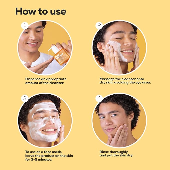 Hanhoo Pore Cleanser with Niacinamide, 6.76 Fl. Oz., 2-in-1 Facial Cleanser and Mask, with Niacinamide and Salicylic Acid, Clears Clogged Pores, Makeup-Remover, Exfoliating Face Wash, Korean Skincare-BrightBean Baby