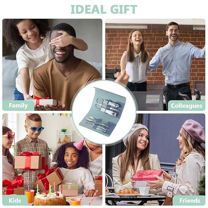 60 Sets Travel Manicure Set Nail Clippers Bulk Pedicure Kit 7 in 1 Stainless Steel Professional Nail Set Grooming Kits Nail Care Tools for Women Men(Bright Color)-BrightBean Baby