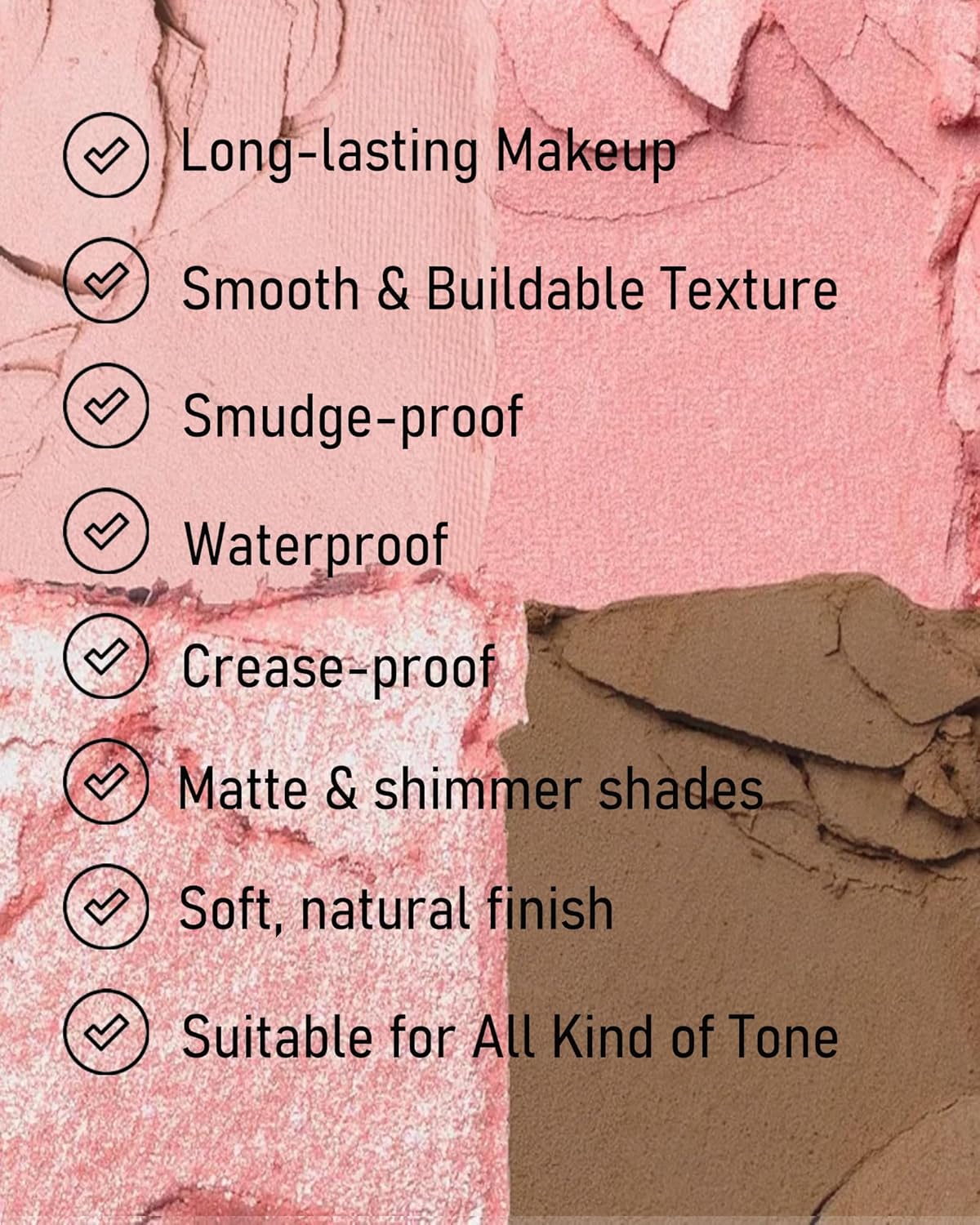 Single Matte Eyeshadow, Light Cocoa Nude Eye Shadow Brown Palette Makeup for Older Women, High Pigment Waterproof Pressed Eye Shadows Powder with Smooth Lightweight,Blendable for Daily Eye Look-214-BrightBean Baby