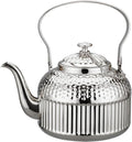 SANQIAHOME Antique 1.5L (50Oz) Stainless Steel Teapot with Infuser Silver