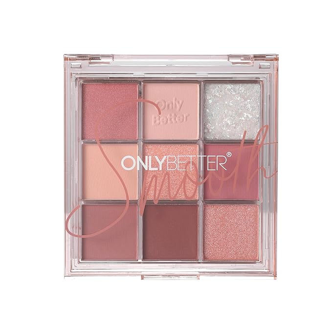Pink Eyeshadow Palette - 9 Shades, Metallic & Shimmers, Long Lasting, Sweatproof & Waterproof-BrightBean Baby