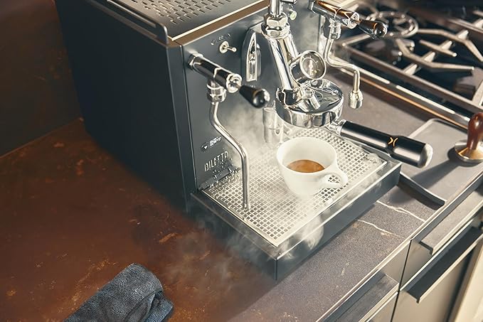 Diletta Alto Espresso Machine | Dual Boiler | PID | Shot Timer | Adjustable OPV | (Black)