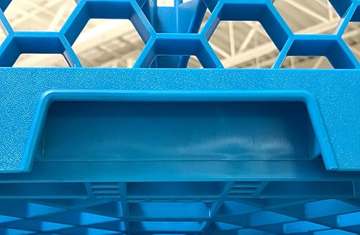 Carlisle FoodService Products OptiClean Peg Dish Rack for Commercial Washing Machines, Tall Peg Plate Rack, Blue (Pack of 6)