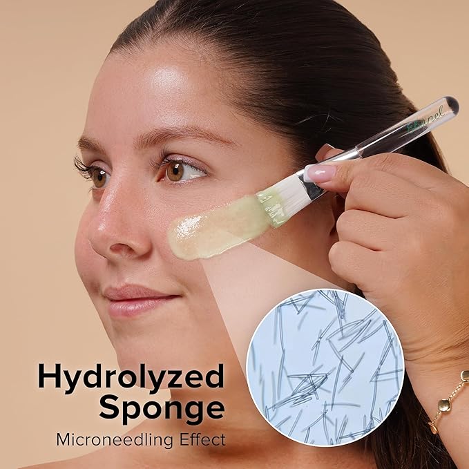 Ebanel Collagen Peptides Wash-Off Face Mask Set, 8 Pack Instant Skin Tightening and Lifting Masks, Brightening Face Mask with Niacinamide, Glutathione, Hyaluronic Acid, Vitamin C, Cica, B5, Albumen-BrightBean Baby