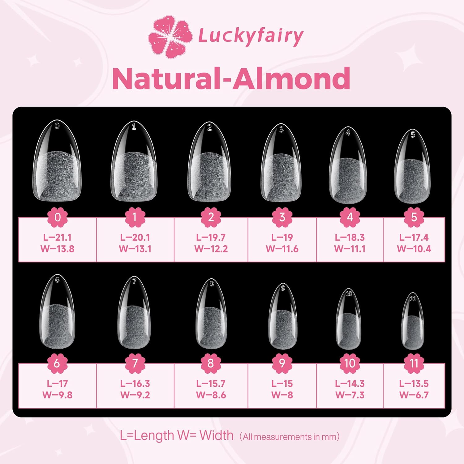 Almond Nail Tips: 240pcs Pointed Almond Soft Gel Nail Tips, Pre-shape Short Nails, Half Matte Full Cover Clear Acrylic Fake Press On Nails for Nail Extension Home Nail Art 12 Sizes Gelly Tips-BrightBean Baby