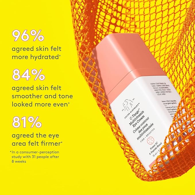 Drunk Elephant C-Tango Eye Cream with Vitamin C, Brightening & Restorative Under Eye Moisturizer (15mL/0.5 Fl Oz)-BrightBean Baby