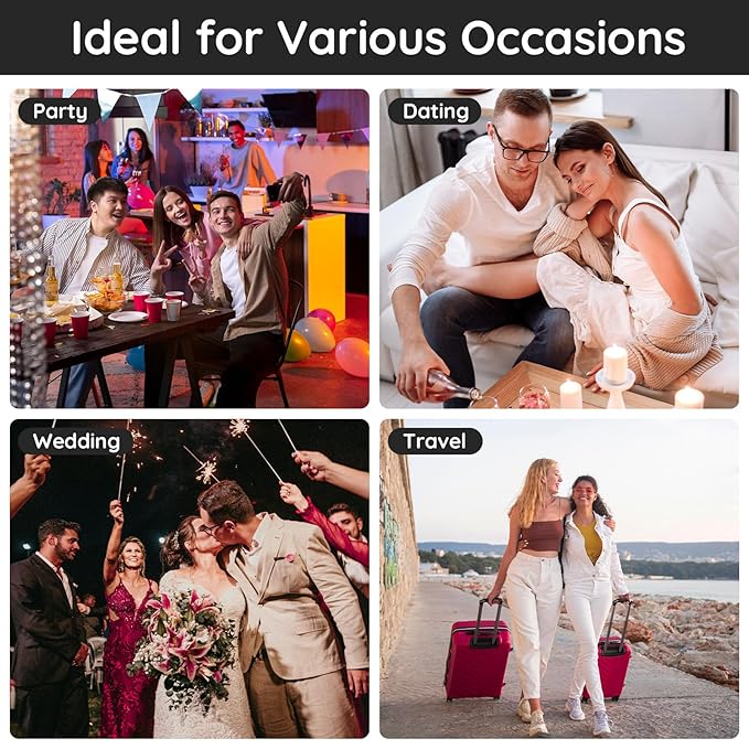 Segbeauty 5pcs Travel Refillable Atomizer, 10ML Empty Sprayer for Perfume, Mini Portable Glass Spray Bottle Dispenser for Cosmetic Accessories, Outgoing Travel Essentials-BrightBean Baby