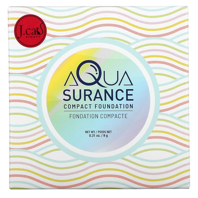 J.CAT BEAUTY Aquasurance Compact Foundation - Light Beige-BrightBean Baby