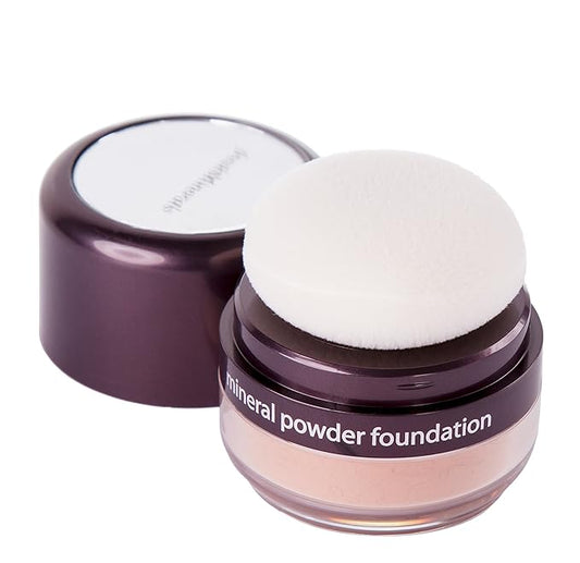 Mineral Powder Foundation, Tanned, 6 Gram-BrightBean Baby