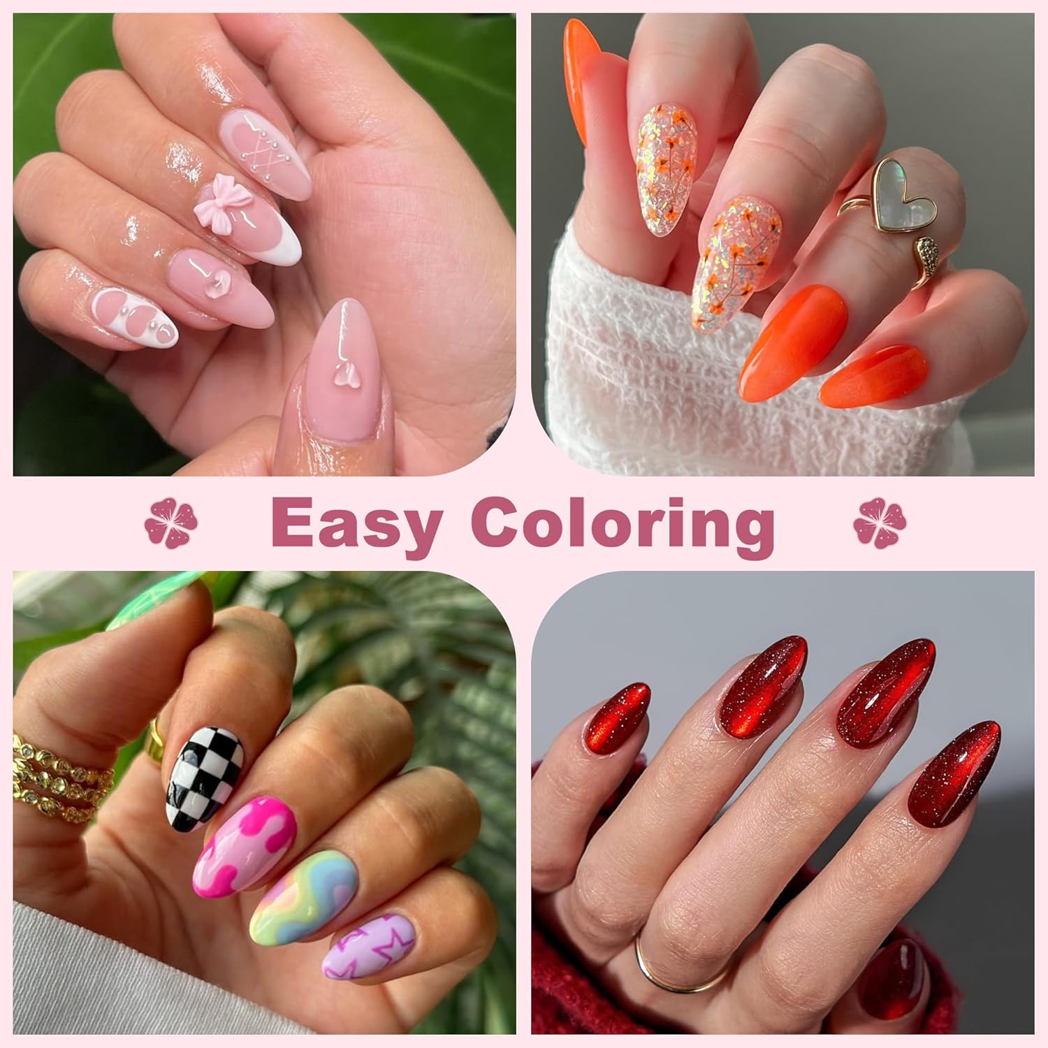 Medium Almond Nail Tips, 240pcs Soft Gel Pre-Filed Acrylic Almond Fake Nails, Half Matte Full Cover Clear Press on Flase Nail Tips for Nail Extension Home DIY 12 Sizes Gelly Tips-BrightBean Baby