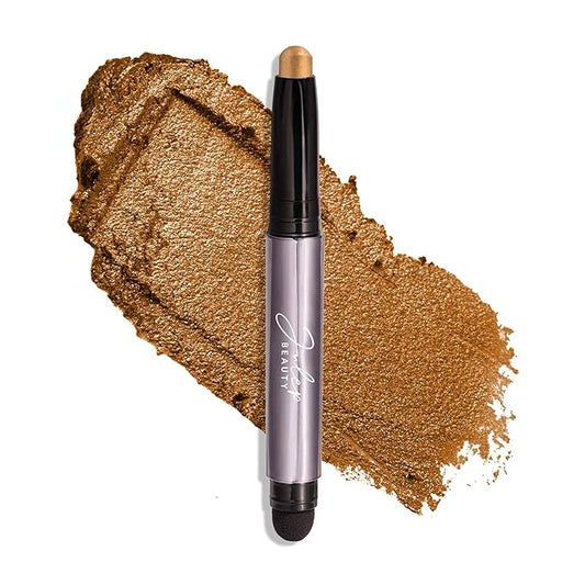 Julep Eyeshadow 101 Cream-to-Powder Waterproof Shadow Stick – Honey Gold Shimmer – Long-Lasting, Crease-Proof, Warm Golden Shimmer Cream Eyeshadow with Built-in Smudger-BrightBean Baby