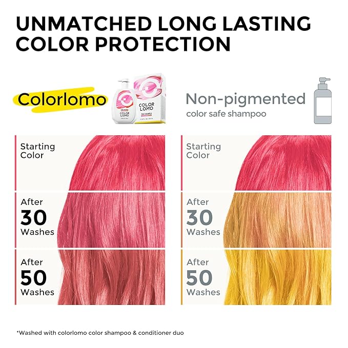 Ultra Color Safe Shampoo | Help Prevent Fading & Provide Subtle Color Replenishment | Prolong Color Vibrancy and Enhance Shine | Vegan & Cruelty-Free Formula | For Pink Color Treated Hair-BrightBean Baby