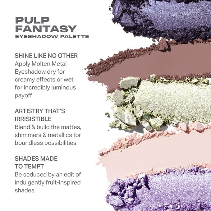 Morphe Pulp Fantasy Artistry Palette - Foil-Effect Eyeshadow Palette with Matte, Shimmer & Foil Finishes - Violet, Rich Taupe & Brown Eyeshadow with Luminous Payoff (0.35 oz)-BrightBean Baby