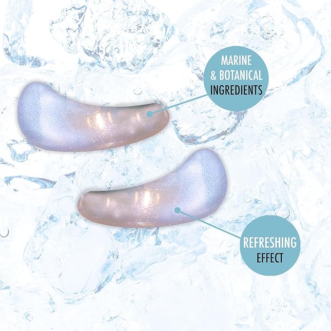 L'Action Paris Anti-Fatigue Ice Patches, Eye Masks for Brightened Refreshed and Calm Skin, Enriched with Niacinamide and Probiotics, Ideal for Tired Skin, Pack of 2-BrightBean Baby