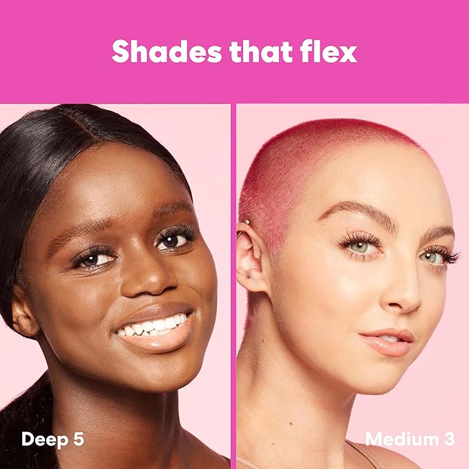 Beautyblender 12-Hour Always on Radiant Skin Tint, Breathable Serum Foundation Stays Put for All Day Long Wear, Infused with Hyaluronic Acid & Niacinamide, Light 4-BrightBean Baby