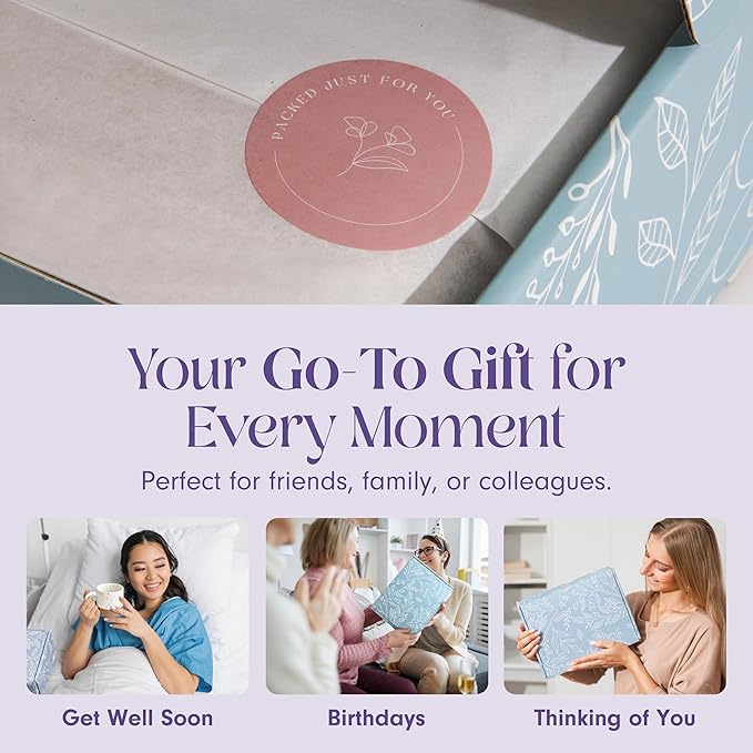 Unboxme Gifts Mini Lavender Spa Gift Set - Relaxation Gift Basket for Women - Self Care Package with Lavender Candle, Bath Bomb, Soap, Greeting Card & More-BrightBean Baby