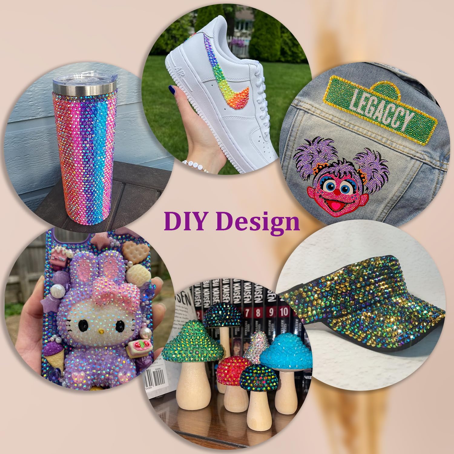 Resin Jelly Rhinestones for Crafting with B7000 Jewelry Glue, 2 Boxes Lemon Yellow AB Flatback Crystals with 3Pcs 10ml Glue, Bedazzling Non Hotfix Gems for DIY Tumblers Clothing Shoes Manicure-BrightBean Baby