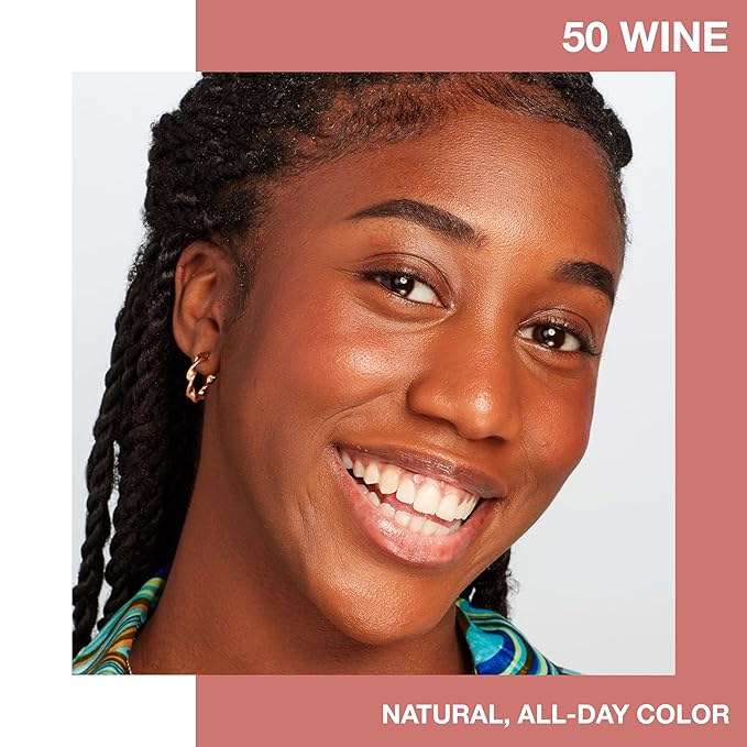 Maybelline Fit Me Blush, Lightweight, Smooth, Blendable, Long-lasting All-Day Face Enhancing Makeup Color, Wine, 1 Count-BrightBean Baby