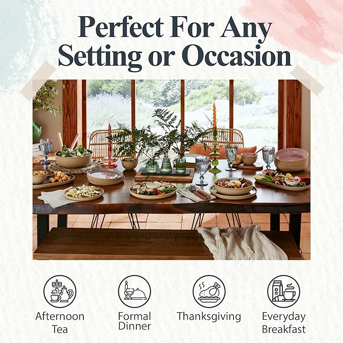 Portmeirion Minerals 10.5" Dinner Plate, Moonstone - Contemporary Stoneware Platter, Durable & Stylish for Dining, Microwave & Dishwasher Safe - Ideal for Kitchen Entertainment, Made in Portugal