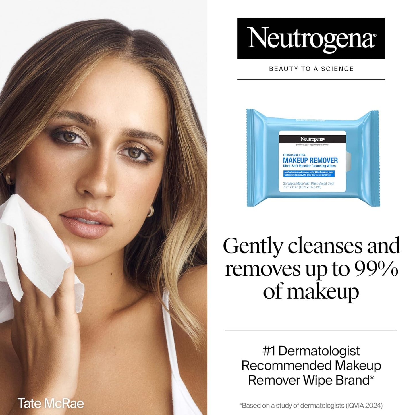 Neutrogena Fragrance-Free Makeup Remover Cleansing Towelette Singles, Individually-Wrapped Daily Face Wipes to Remove Dirt, Oil, Makeup & Waterproof Mascara for Travel & On-the-Go, 20 ct (Pack of 6)-BrightBean Baby