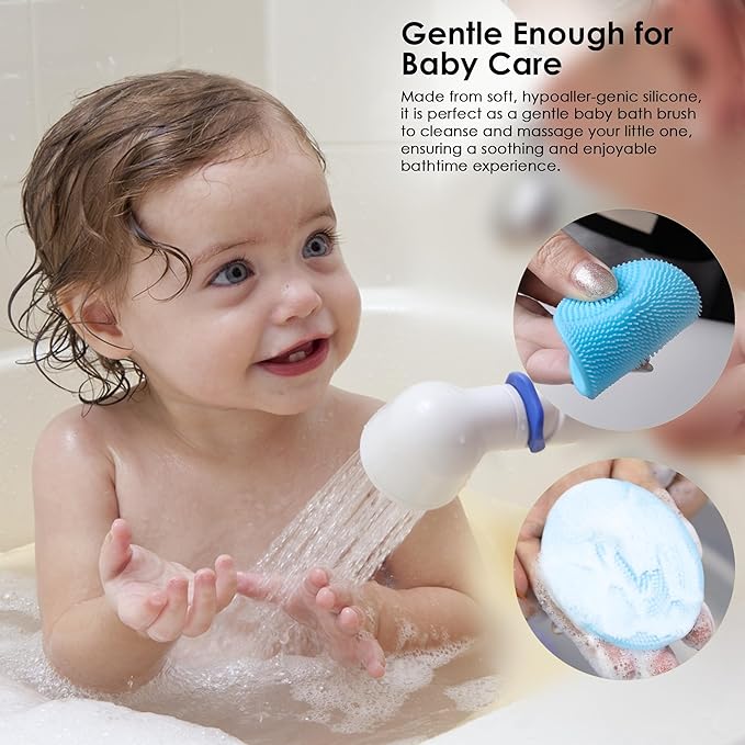 6 Pack INNERNEED Silicone Face Scrubber for Deep Cleansing and Exfoliation – Soft Facial Cleansing Brush, Gentle for All Skin Types, Blackhead & Acne Pore Care-BrightBean Baby