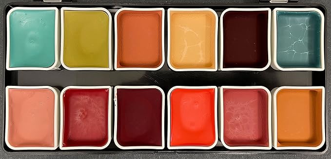 Complexion Alcohol-Activated Palette, Activator, and Remover Kit, Professional SFX Makeup Set-BrightBean Baby