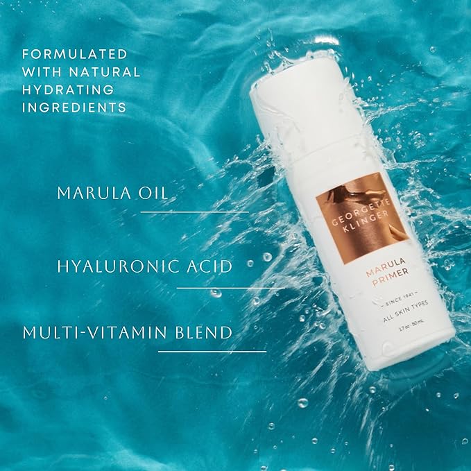 Marula Primer - Vitamin-Rich Hydrating & Gentle Moisturizer, Lightweight Instant Pore Minimizer, Long-Lasting Makeup Base, Smooth Application, Unclogs Pores & Fills Lines -1.7 oz by Georgette Klinger-BrightBean Baby