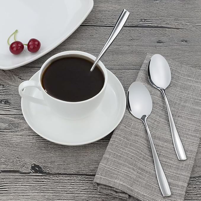16-Piece Stainless Steel Dessert Spoons
