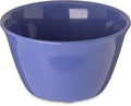 Carlisle FoodService Products Dallas Ware Reusable Plastic Bowl Bouillon Cup Bowl for Home and Restaurant, Melamine, 8 Ounces, Ocean Blue, (Pack of 24)