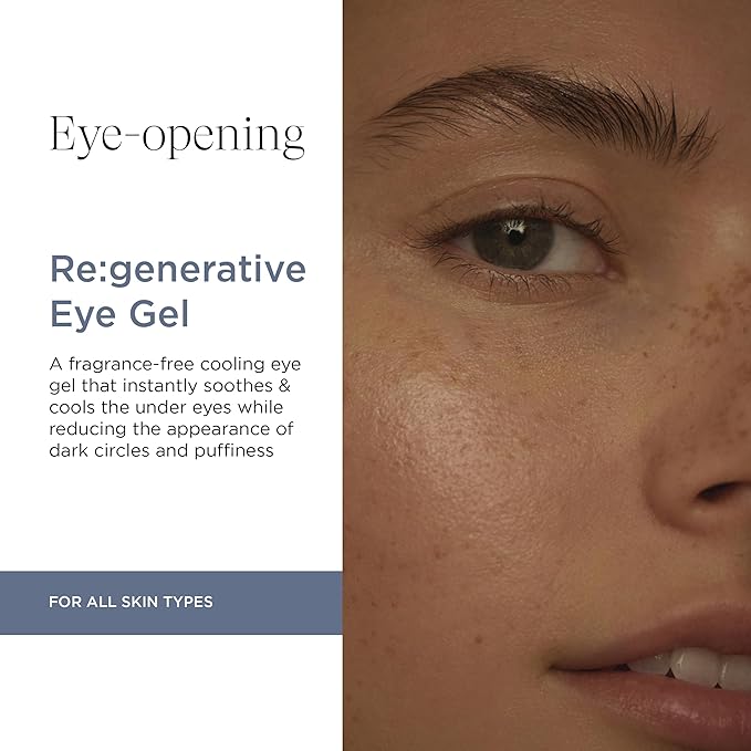 Re:generative Eye Gel, Firming Treatment for Dark Circles and Puffiness, With Plant Actives to Brighten, Refresh and Protect, 0.5 Oz-BrightBean Baby