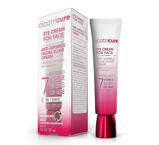 Cicatricure Eye Cream for Face: 7-in-7 Anti-Wrinkle, Peptides & Vitamins Reduce 7 Aging Signs in 7 Days, Hydrating, Oil-Free, 1oz-BrightBean Baby