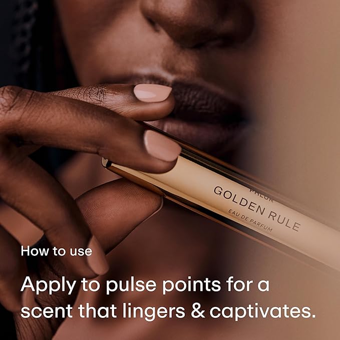 PHLUR Golden Rule Eau de Parfum - Travel Size Perfume Fragrance - Fruity Floral Perfume with Mandarin, Pink Pepper, Pear, Jasmine, Coconut Milk, Sandalwood & Vanilla Cream (9.5mL)-BrightBean Baby