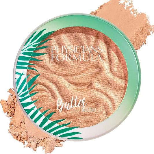 Physicians Formula Murumuru Butter Blush Beachy Peach, Dermatologist Approved, Vegan-BrightBean Baby