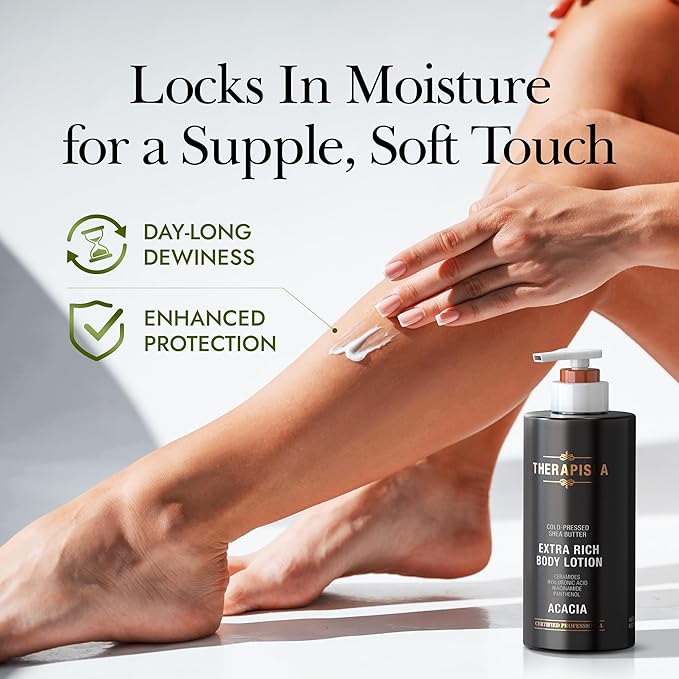 Scented Body Lotion for Women – Deep Hydration Moisturizer with Shea Butter, Ceramides & Panthenol for Dry Skin – Loved by All Genders (Acacia, 17.0 fl oz)-BrightBean Baby