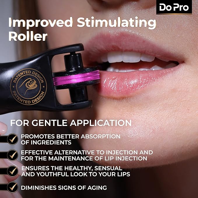 Gentle Lip Lift Stick Boost-In - Plumper Stick with Anti-Aging Stimulating Roller, Plumping Lip Stick with Hyaluronic Acid, Collagen, Vitamin C & E - Volumizing & Hydrating Lip Plumping Serum - 5ml-BrightBean Baby