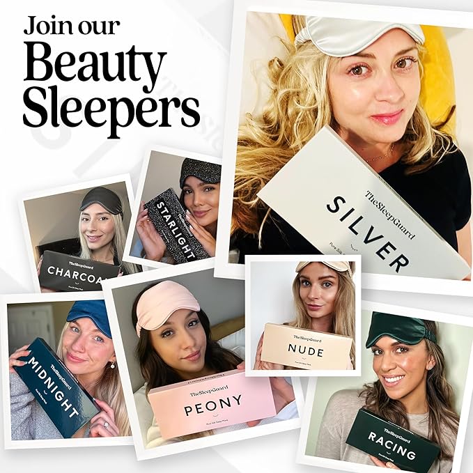 Pure Silk Sleep Mask [100% 6A Mulberry Silk, 22 Momme] Light Blocking Travel Essentials. Eye Masks for Sleeping. Black Oeko-Tex Blindfold. Eye Covers for Men & Women-BrightBean Baby