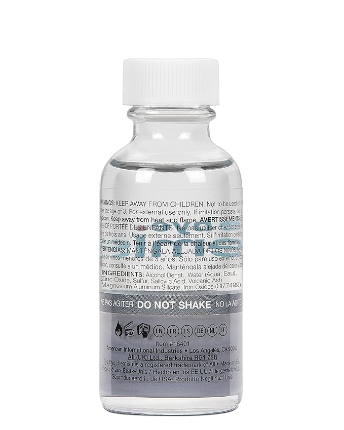 Bye Bye Blemish Drying Lotion Volcanic Ash | Acne Drying Solution To Assist With Blemish Prevention | 1 Fl. Oz.-BrightBean Baby