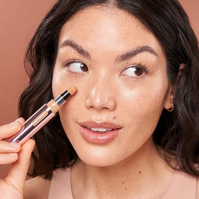 Mally Beauty - The Plush Pen Brightening Concealer Stick - Tan - Hydrating Turmeric, Vitamin E, and Hyaluronic Acid Infused Formula - Medium Buildable Coverage with a Natural, Smooth Finish-BrightBean Baby