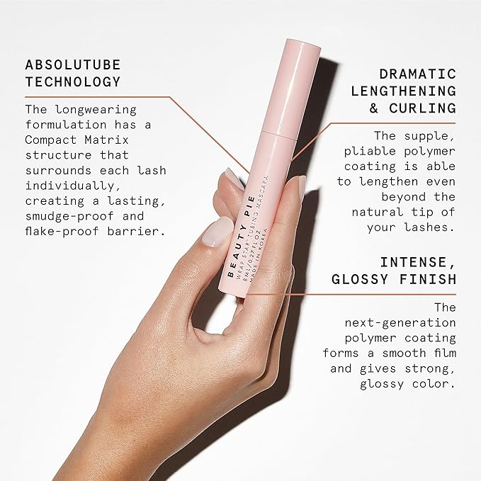 Wrap Star Tubing Mascara For Lenghtening & Curling & A Smudge-Proof & Flake-Proof Finish (Classic Black)-BrightBean Baby