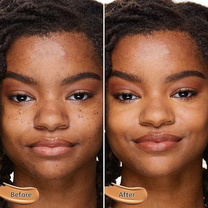 Mushroom Head Air Cushion CC Cream - Oil Control & Moisturizing Concealer Makeup Base, Brighten Long - Lasting Even Color Correcting Concealer Full Coverage for All Skin Types (Medium Deep)-BrightBean Baby