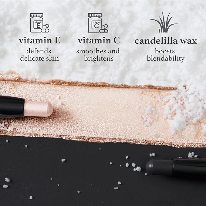 Julep Eyeshadow 101 Cream-to-Powder Waterproof Shadow Stick – Pearl Shimmer – Long-Lasting, Crease-Proof, Light Golden-Beige Shimmer Cream Eyeshadow with Built-in Smudger