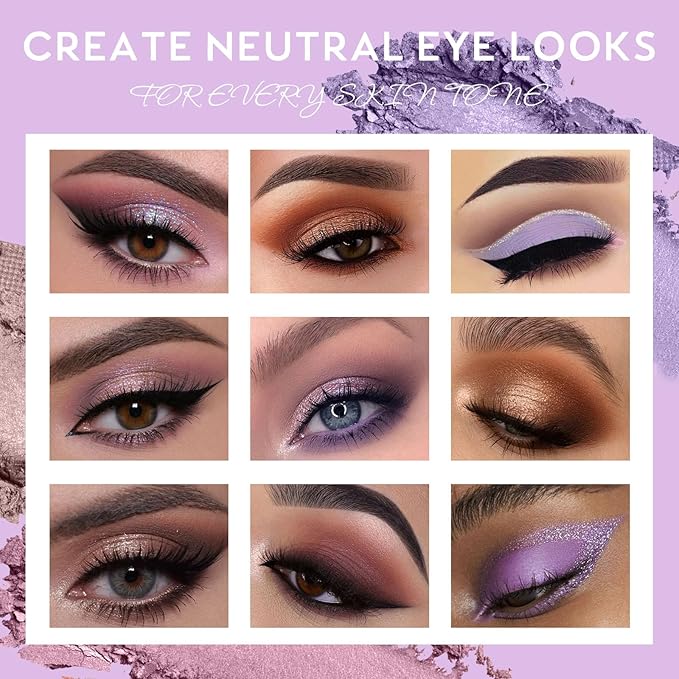 UCANBE Neutral Eyeshadow Palette, 15 Colors Nude Matte Shimmer Reflective Glitter Eye Makeup Pallet, Blendable Natural Warm and Cool Pigments Sombras De Ojos Gift Kit-BrightBean Baby