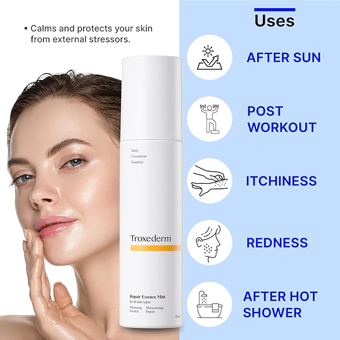 Repair Essence Mist - Hydrating Face Mist for Redness & Blemish-Free, Glowing Skin - with CICA Extract, Niacinamide & Adenosine - Moisturizing & Cooling Face Spray-BrightBean Baby